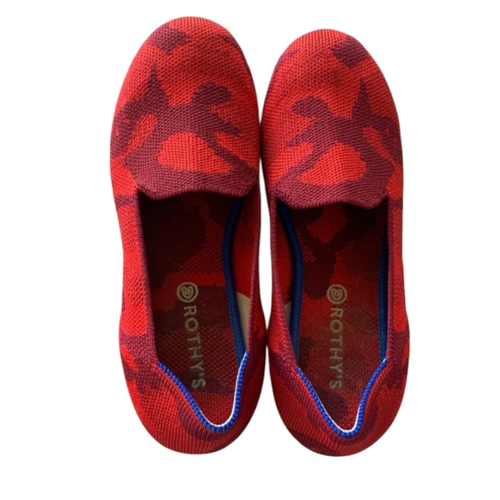 Rothy's Red Camo Girls Shoes 12